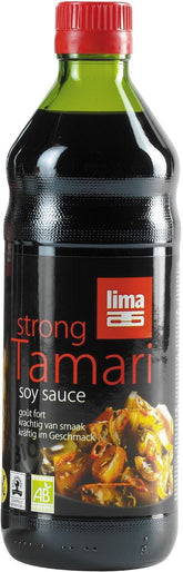 Erős gluténmentes Tamari szósz BIO 500 ml - LIMA
